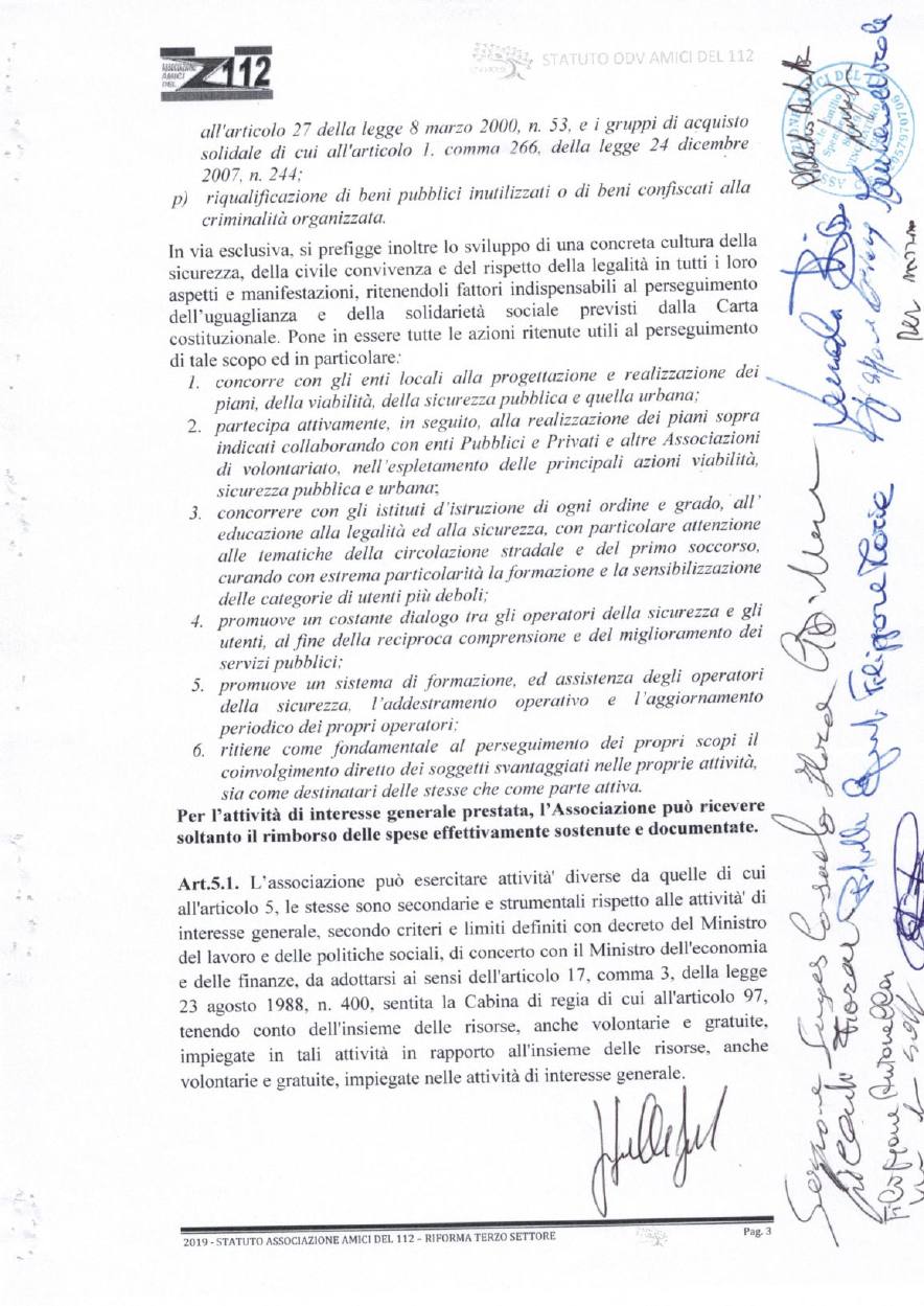 Statuto Amici del 112 ODV - pagina 3 di 12